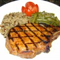 Double Thick Grilled Rib Pork Chops